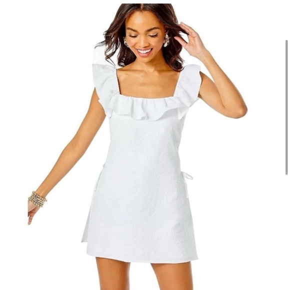 NWT Lilly Pulitzer Zoya Ruffle Romper - Picture 3 of 7